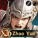 Zhao Yun Rise of Castles hero, rank 1 Footmen combo