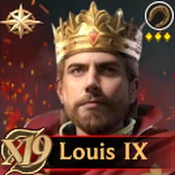Louis IX Rise of Castles hero