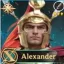 Alexander, front row