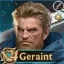 Geraint, front row